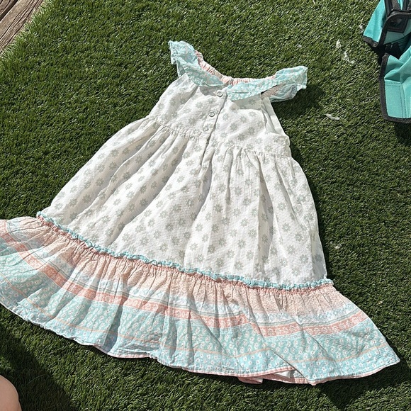 5T JOIE absolutely adorable light pink light, blue, and white waffle dress - Picture 11 of 13